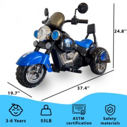 3-Wheel Powered Harley Motorcycle